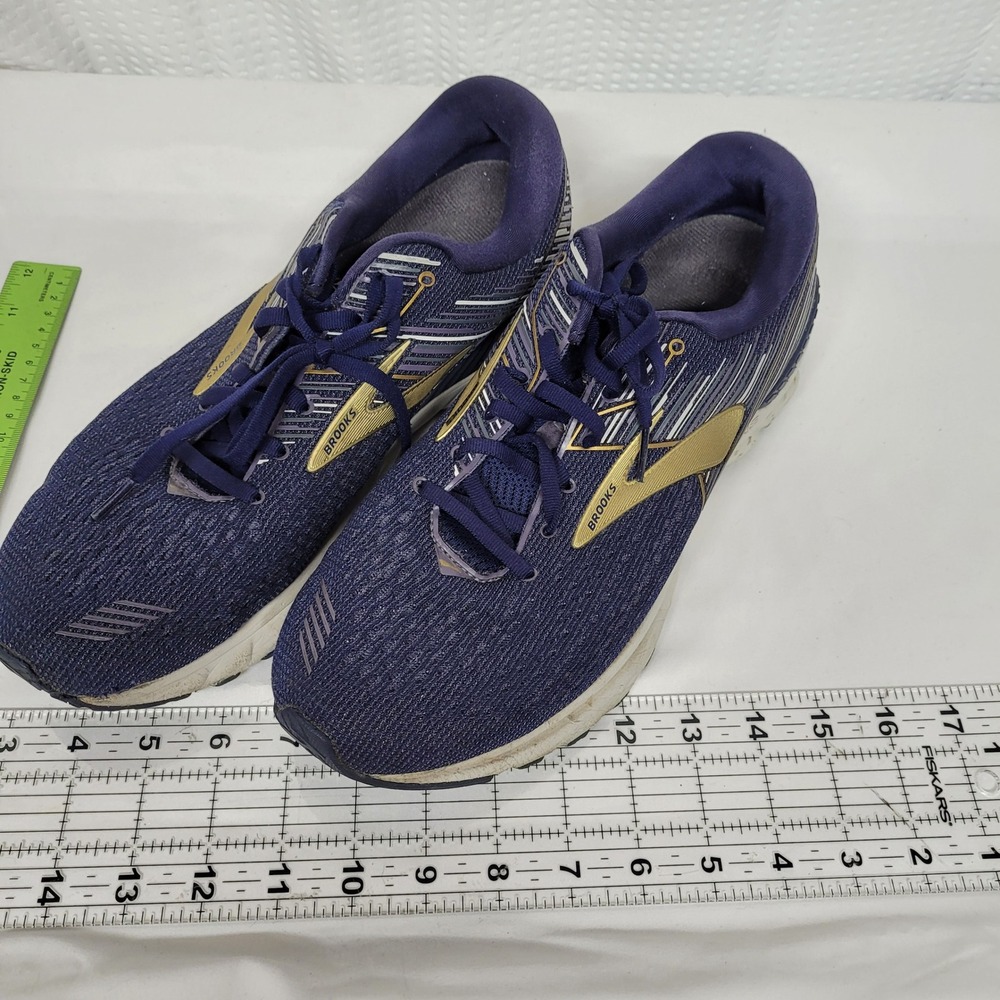Brooks Adrenaline GTS 19 Mens Running Shoes Navy Gold 1102941D439 Size 11